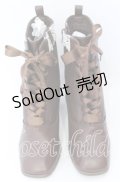 axes femme / レースアップショートブーツ L ブラウン O-25-08-29-060-AX-SH-YM-OS