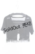 axes femme / チュールフリル透かしボレロ M クロ O-25-08-29-008-AX-TO-OW-OS