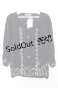 axes femme / 縦ラメ刺繍入りカーディガン M クロ O-25-08-29-011-AX-TO-OW-OS