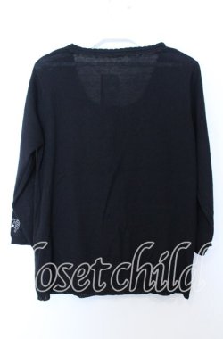 画像2: axes femme / 縦ラメ刺繍入りカーディガン M クロ O-25-08-29-011-AX-TO-OW-OS