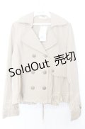 axes femme / ショートトレンチジャケット M ベージュ O-25-08-29-012-AX-TO-OW-OS