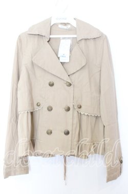 画像1: axes femme / ショートトレンチジャケット M ベージュ O-25-08-29-012-AX-TO-OW-OS
