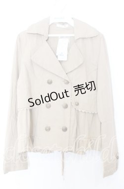 画像1: axes femme / ショートトレンチジャケット M ベージュ O-25-08-29-012-AX-TO-OW-OS