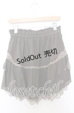 画像2: axes femme / カラミストライプミニスカート M カーキグリーン O-25-08-29-017-AX-SK-OW-OS