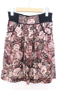 画像1: axes femme / ゴブランプリントスカート M ピンク系 O-25-08-29-021-AX-SK-OW-OS
