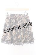 axes femme / アンティーク花柄スカート M クロ O-25-08-29-023-AX-SK-OW-ZT272