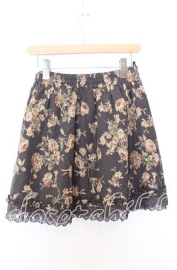 画像2: axes femme / アンティーク花柄スカート M クロ O-25-08-29-023-AX-SK-OW-OS