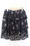 axes femme / 花柄レーススカート M クロ O-25-08-29-025-AX-SK-OW-OS