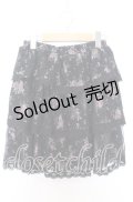 axes femme / 花柄レーススカート M クロ O-25-08-29-025-AX-SK-OW-OS