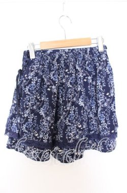 画像2: axes femme / メルヘン柄キュロット M ネイビー O-25-08-29-026-AX-SK-OW-OS