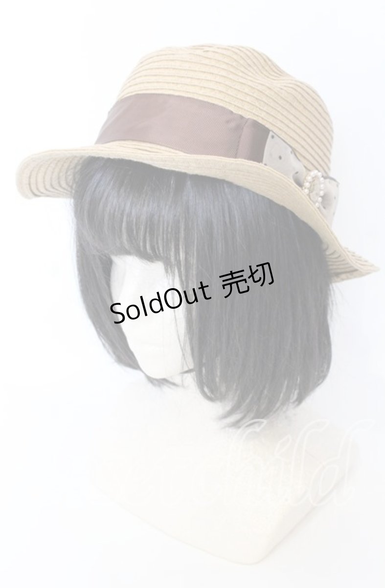画像1: m petit by misako / ストローハット  ナチュラル O-25-08-29-028-LO-AC-YM-ZTK052 (1)