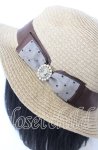 画像2: m petit by misako / ストローハット  ナチュラル O-25-08-29-028-LO-AC-YM-ZT500 (2)