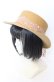 画像1: axes femme / レースリボンカンカン帽  ナチュラルｘピンク O-25-08-29-029-AX-AC-YM-OS (1)