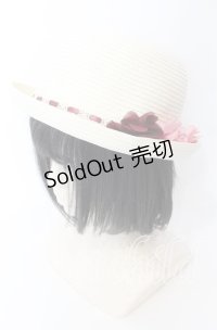 axes femme / ボーラーストローハット  シロ O-25-08-29-031-AX-AC-YM-ZT500