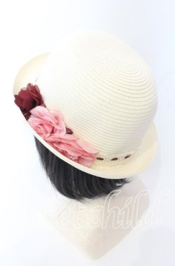 画像2: axes femme / ボーラーストローハット  シロ O-25-08-29-031-AX-AC-YM-OS