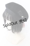 m petit by misako / NINA'SAM カメオベレー  クロ O-25-08-29-032-LO-AC-YM-ZT511
