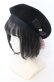 画像1: m petit by misako / NINA'SAM カメオベレー  クロ O-25-08-29-032-LO-AC-YM-OS (1)