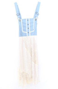 画像1: axes femme / デニムドッキングロングワンピース M ブリーチ O-25-08-29-003-AX-OP-OW-OS