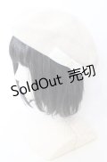 m petit by misako / NINA'SAM カメオベレー  生成り O-25-08-29-034-LO-AC-YM-ZT511