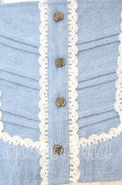 画像2: axes femme / デニムドッキングロングワンピース M ブリーチ O-25-08-29-003-AX-OP-OW-OS