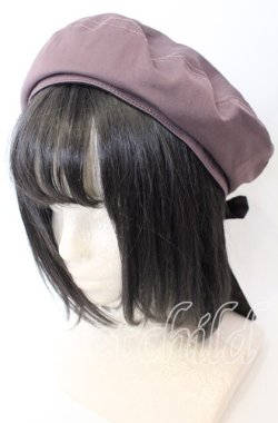 画像1: axes femme / バックリボンベレー帽  ピンク O-25-08-29-043-AX-AC-YM-OS