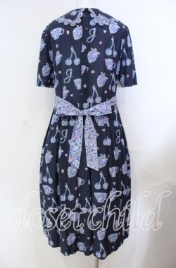 画像4: Jane Marple / Bonjour Millefleursのコレットドレス M ネイビー O-25-08-30-003-JM-OP-OW-OS