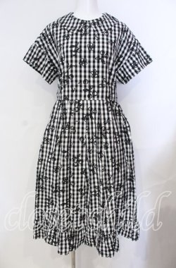 画像1: Jane Marple / Picnic cloth joyfulドレス M クロ O-25-08-30-004-JM-OP-OW-OS
