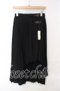 axes femme / アシメプリーツロングスカート M クロ O-25-08-30-046-AX-SK-OW-OS