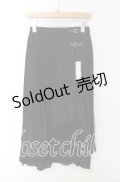 axes femme / アシメプリーツロングスカート M クロ O-25-08-30-046-AX-SK-OW-OS