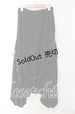画像4: Qutie Frash / レースアップサルエルパンツ  ブラック O-25-08-30-047-QU-PA-OW-OS