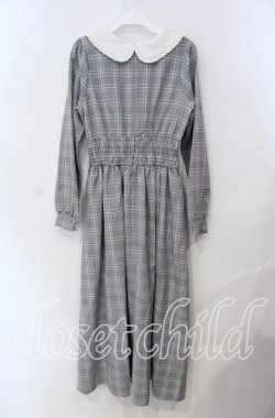画像2: Ank Rouge / 丸襟グレンチェックワンピース M グレー O-25-08-30-053-CA-OP-OW-OS