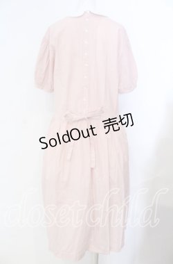 画像4: PINK HOUSE / 刺繍入りチェックロングワンピース  ピンク O-25-08-30-005-LO-OP-OW-OS