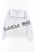 axes femme POETIQUE / セーラーブルゾン M ブルーグレー O-25-08-30-059-AX-JA-OW-OS