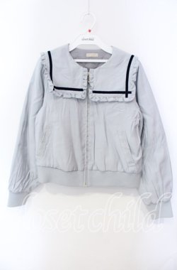 画像1: axes femme POETIQUE / セーラーブルゾン M ブルーグレー O-25-08-30-059-AX-JA-OW-OS