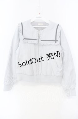 画像1: axes femme POETIQUE / セーラーブルゾン M ブルーグレー O-25-08-30-059-AX-JA-OW-OS