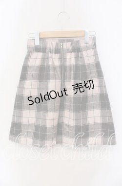 画像2: Ank Rouge / ハートポケット台形スカート M ピンク×グレー O-25-08-30-062-CA-SK-OW-OS