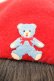 画像2: MILK / くま刺繍ベレー  アカ O-25-08-30-1004-ML-AC-OW-OS (2)