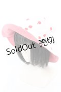 MILK / リバーシブルハット  ピンク×アカ×シロ O-25-08-30-1007-ML-AC-OW-OS
