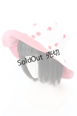 画像1: MILK / リバーシブルハット  ピンク×アカ×シロ O-25-08-30-1007-ML-AC-OW-OS