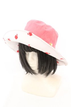 画像3: MILK / リバーシブルハット  ピンク×アカ×シロ O-25-08-30-1007-ML-AC-OW-OS