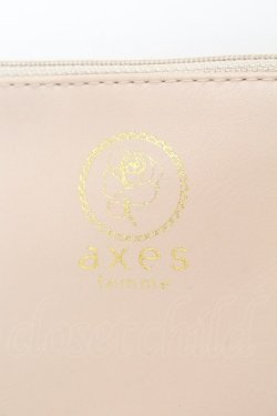画像2: axes femme / ポーチ  ベージュ O-25-08-30-1010-AX-ZA-OW-OS