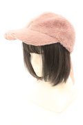 merry jenny / エコファーcap　キャップ F ピンク O-25-08-30-1003-LO-AC-OW-OS
