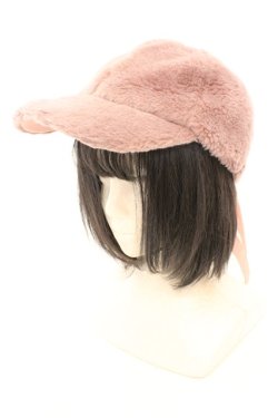 画像1: merry jenny / エコファーcap　キャップ F ピンク O-25-08-30-1003-LO-AC-OW-OS