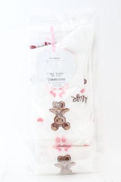 画像2: BABY,THE STARS SHINE BRIGHT / くみゃちゃんのSweet Heart Check柄オーバーニーソックス  シロ O-25-08-30-1027-BA-ZA-IG-OS
