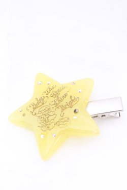 画像1: BABY,THE STARS SHINE BRIGHT / くみゃちゃんのKiraKira Sweets Halloweenクリップ  イエロー O-25-08-30-1028-BA-AC-IG-OS
