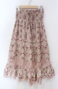 axes femme / 花柄2WAYシャーリングワンピース M ピンク O-25-08-30-071-AX-OP-OW-OS