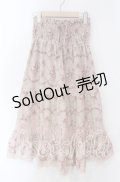 axes femme / 花柄2WAYシャーリングワンピース M ピンク O-25-08-30-071-AX-OP-OW-OS