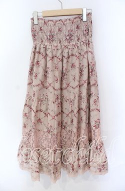 画像3: axes femme / 花柄2WAYシャーリングワンピース M ピンク O-25-08-30-071-AX-OP-OW-OS