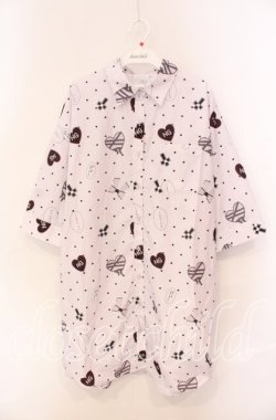 画像1: Ank Rouge / 総柄シャツワンピース M ピンク O-25-08-30-072-CA-OP-OW-OS
