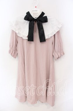 画像1: Jamieエーエヌケー / ケープカラーカットワンピース M ピンク O-25-08-30-073-LO-OP-OW-OS